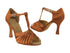 SERA2707 Dark Tan Satin with 3" heel in the photo