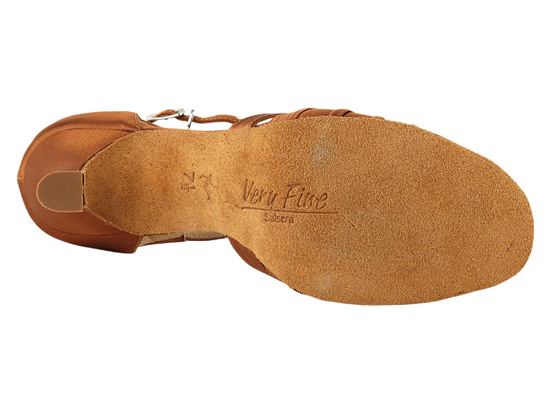 SERA2707 Dark Tan Satin