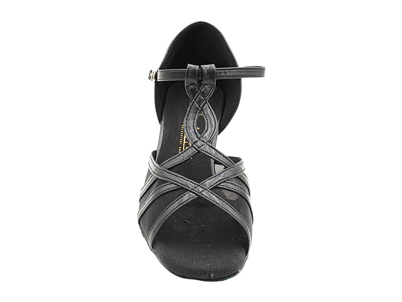 SERA2750 Black Leather &amp; Black Mesh with 2.5" Heel (2040) in the photo