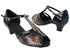 SERA2800 244 Dark Brown Snake Patent_Black Patent Trim with Women&