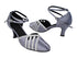 SERA3530 180 Grey Satin_10 Silver Stardust Trim with 2.5" Heel (2040) in the photo