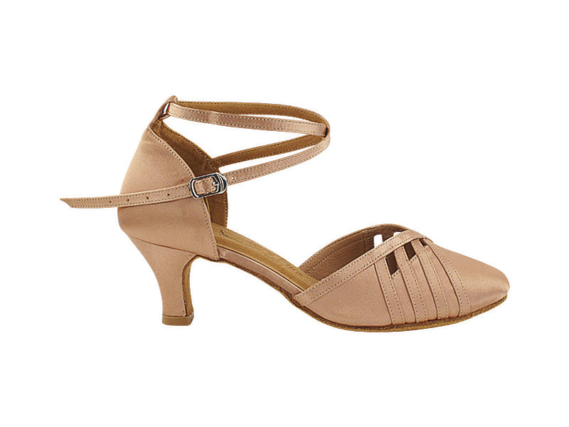 SERA3530 077 Beige Satin_077 Beige Satin Trim with 2.5&quot; Heel (2040) in the photo