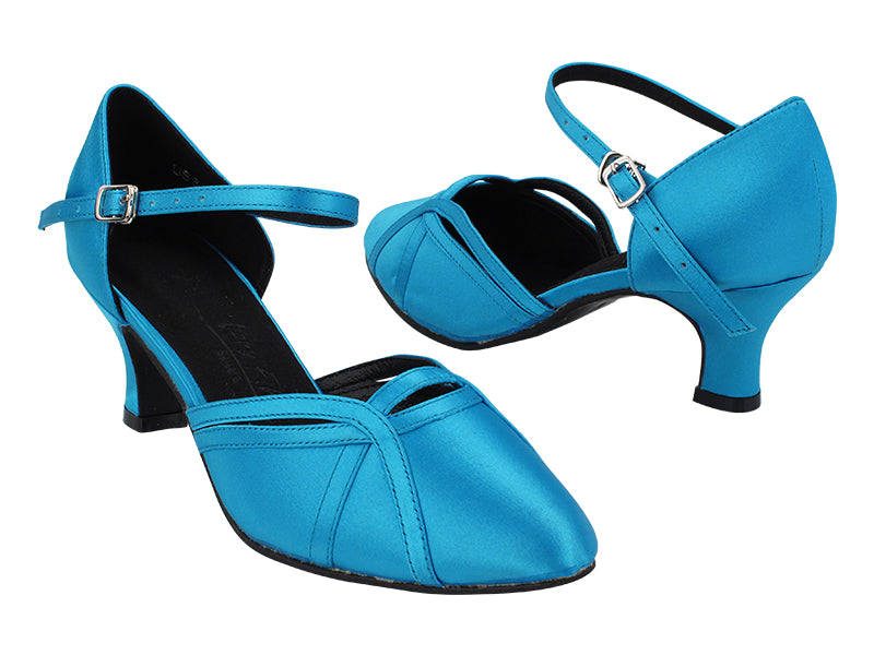 SERA3540 120 Blue Satin with 2&quot; slim heel (MTXZ) in the photo