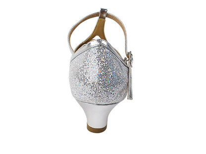 SERA3541 Silver Scale &amp; Silver Trim with (5028) 1.2" Cuban Heel in the photo