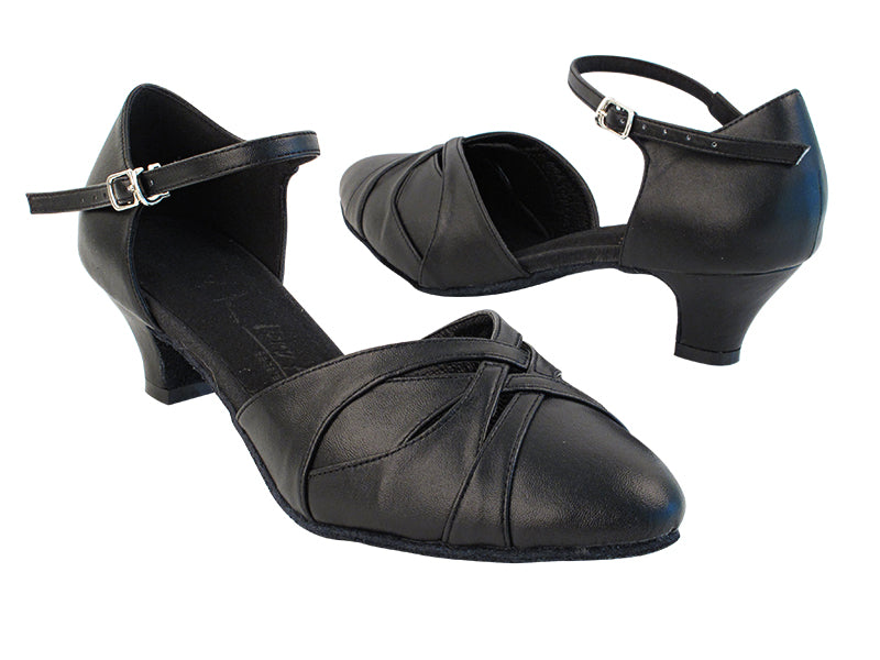 SERA3542 Black Leather with (5028) 1.2&quot; Cuban Heel in the photo