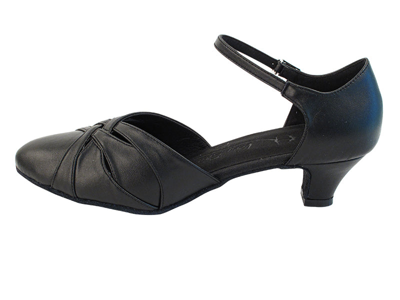 SERA3542 Black Leather with (5028) 1.2&quot; Cuban Heel in the photo