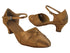 SERA3542 Brown Satin with (5028) 1.2" Cuban Heel in the photo