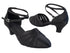 SERA3543 Black Satin_Black Mesh with (5028) 1.2" Cuban Heel in the photo