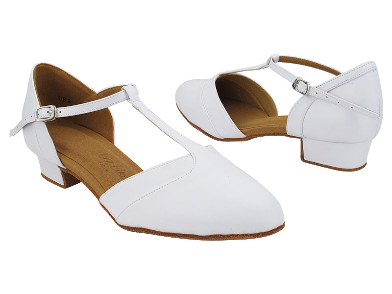 SERA3551FT White Leather with Women 1&quot; Heel (8881) in the photo