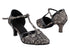 SERA3551 258 Flesh Black Lace_075 Black Patent PU Trim with 2.5" Heel (2040) in the photo