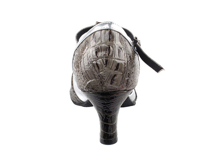 SERA3551 Grey Croc &amp; Silver Trim