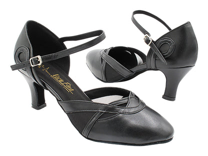 3630LEDSS Black Leather &amp; Black Mesh with 2.5" Heel (2899) in the photo