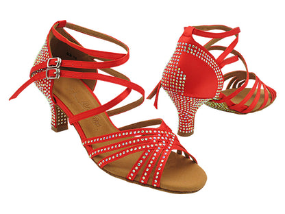 SERA3690CC Red Satin with 2.5&quot; Heel (2040) in the photo