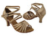 SERA3690 Light Brown Satin with (2040) 2.5" low heel in the photo