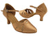 SERA3707 Tan Satin & Flesh Mesh with 2.5" Heel (2040) in the photo