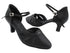 SERA3707 Black Satin & Black Mesh with 2.5" Heel (2040) in the photo