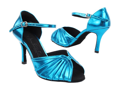 SERA3830 135 Metallic Blue with 3&quot; Slim Heel (6646) in the photo