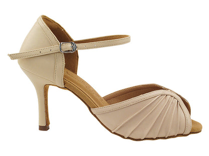 SERA3830 302 Light Beige Leather with 3&quot; Slim Heel (6646) in the photo