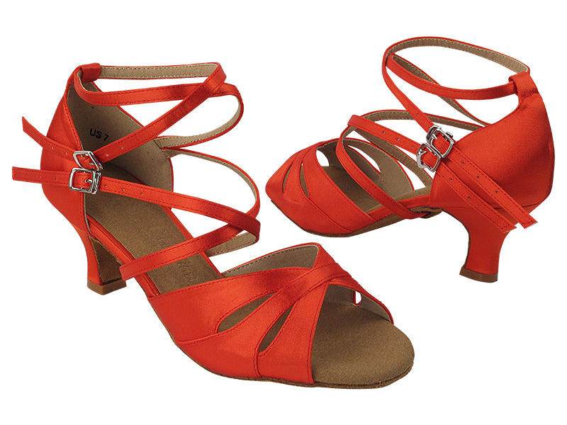 SERA3840DX 118 Red Satin with 2.5&quot; Heel (2040) in the photo