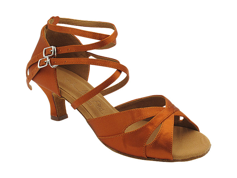 SERA3840DX Copper Tan Satin with 2.5&quot; Heel (2040) in the photo