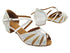 SERA3850XCC White Satin & Flesh Mesh with 1" Women Heel (8881) in the photo