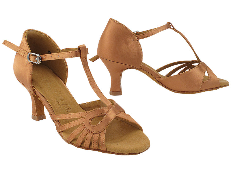 SERA3870T Tan Satin with 2.5&quot; Heel (2040) in the photo