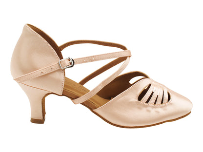 SERA3901X Flesh Satin  with 2.5" low heel (2040) in the photo