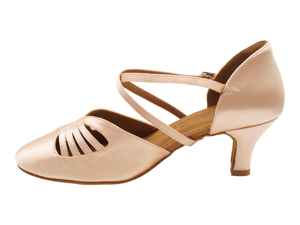 SERA3901X Flesh Satin  with 2.5" low heel (2040) in the photo
