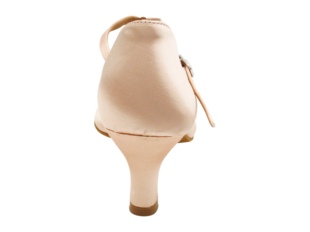 SERA3901X Flesh Satin  with 2.5" low heel (2040) in the photo