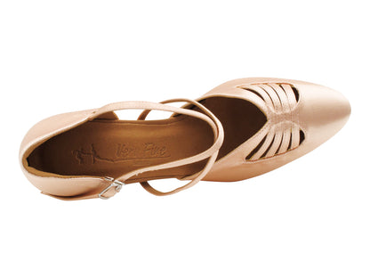 SERA3901X Flesh Satin  with 2.5" low heel (2040) in the photo