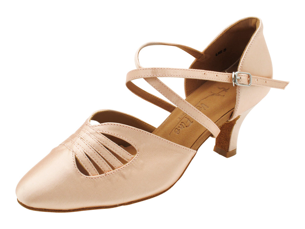 SERA3901X Flesh Satin  with 2.5" low heel (2040) in the photo