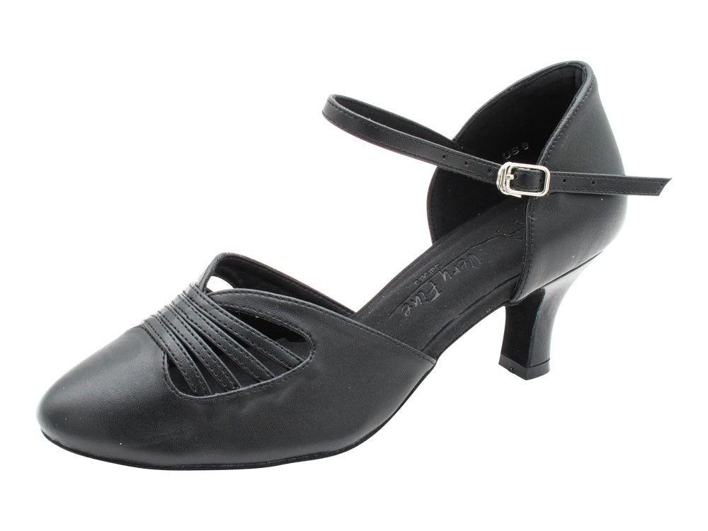 SERA3901 Black Leather with 2.5" Heel (2040) in the photo