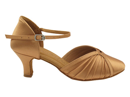 SERA3910 Tan Satin with 2.5&quot; Heel (2040) in the photo