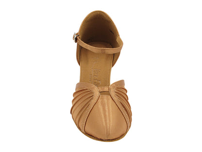 SERA3910 Tan Satin with 2.5&quot; Heel (2040) in the photo