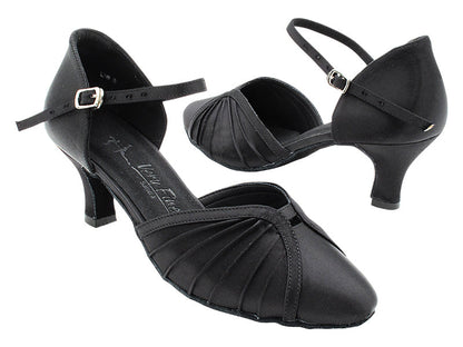 SERA3910 Black Satin with 2.5&quot; Heel (2040) in the photo