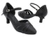 SERA3980 Black Satin & Black Mesh with 2.5" Heel (2040) in the photo