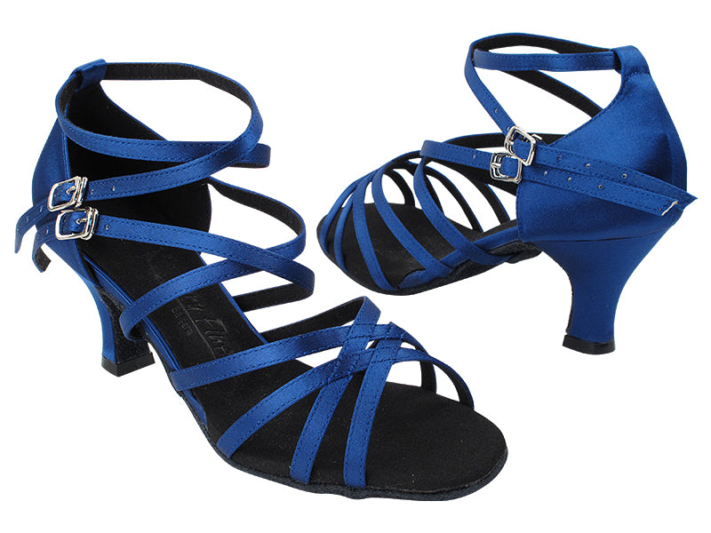 SERA5008 114 Dark Blue Satin with 2.5 inch Heel (Heel Code 2040) in the photo