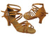 SERA5008 Dark Tan Satin with 2.5" heel (2040) in the photo