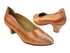 SERA5501 153 Tan Satin with 1.3" Cuban Heel in the photo