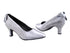 SERA5512 Grey Satin with 2.5" low heel in the photo