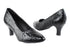 SERA5513 Black Croc with 2.5" low heel in the photo