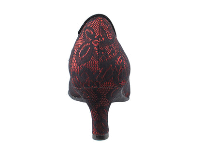 SERA5515 Red &amp; Black Lace