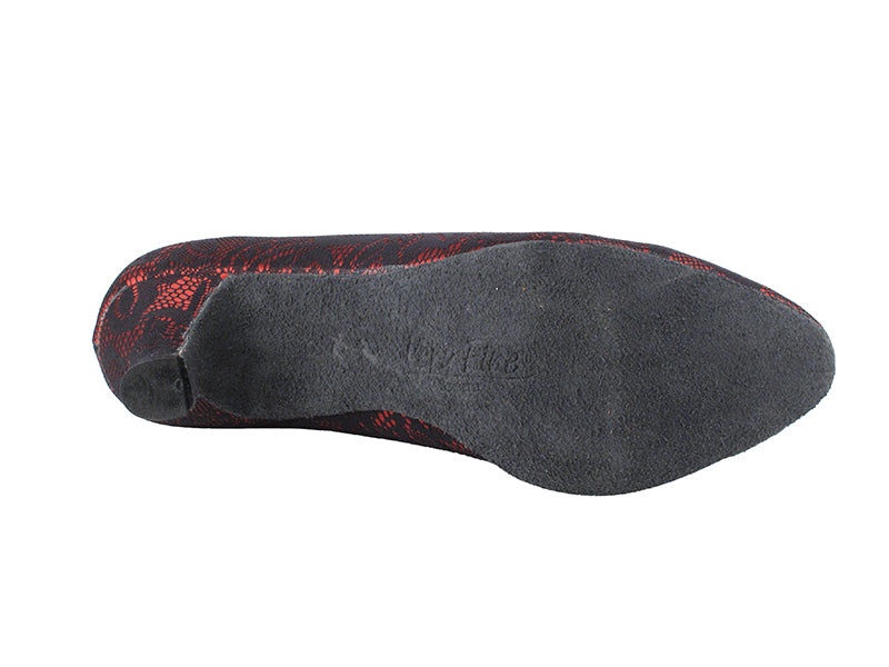 SERA5515 Red &amp; Black Lace