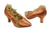 SERA5517 Tan Satin with 2.5" low heel in the photo