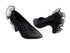 SERA5518 Black Satin with 2.5" low heel in the photo