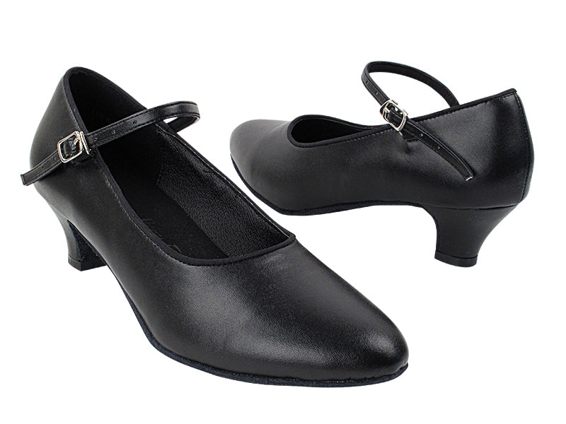 SERA5522 Black Leather with (5028) 1.2&quot; Cuban Heel in the photo