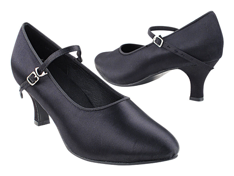 SERA5522 Black Satin with 2.5&quot; Heel (2040) in the photo