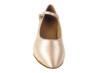 SERA5522 Flesh Satin with (5028) 1.2" Cuban Heel in the photo