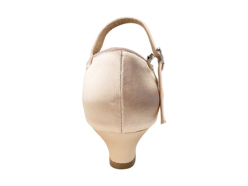 SERA5522 Flesh Satin with (5028) 1.2" Cuban Heel in the photo