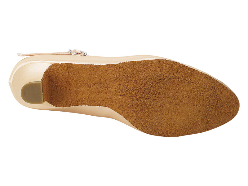 SERA5522 Flesh Satin with (5028) 1.2" Cuban Heel in the photo